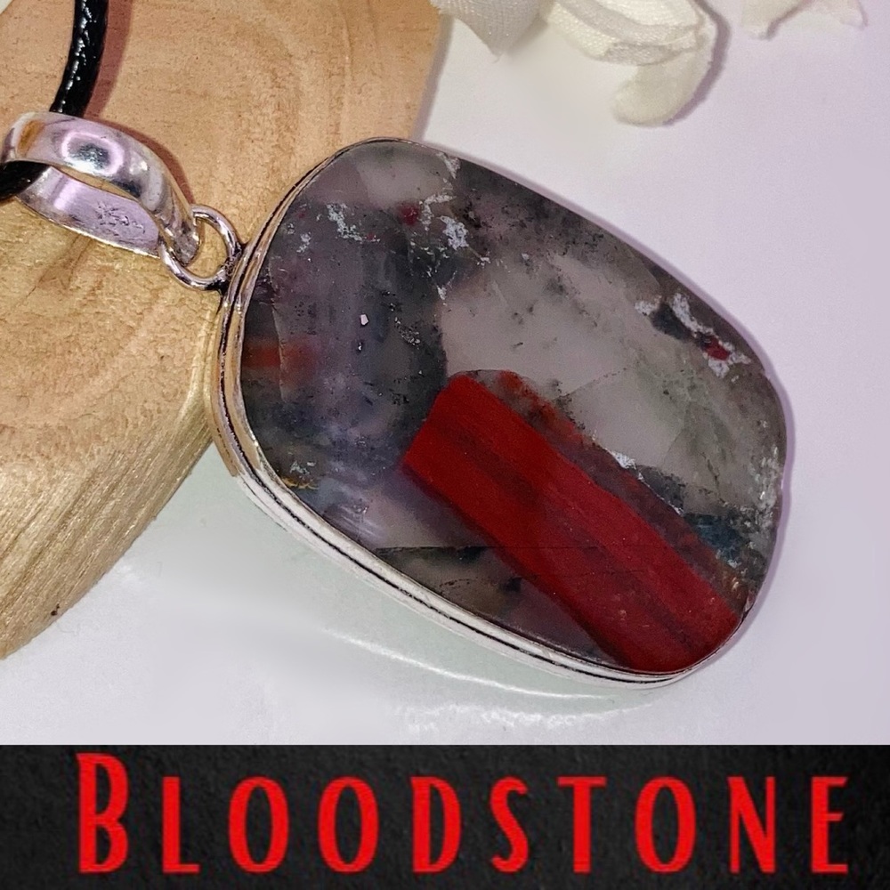 SUBLIME Bloodstone Gemstone Handmade Pendant